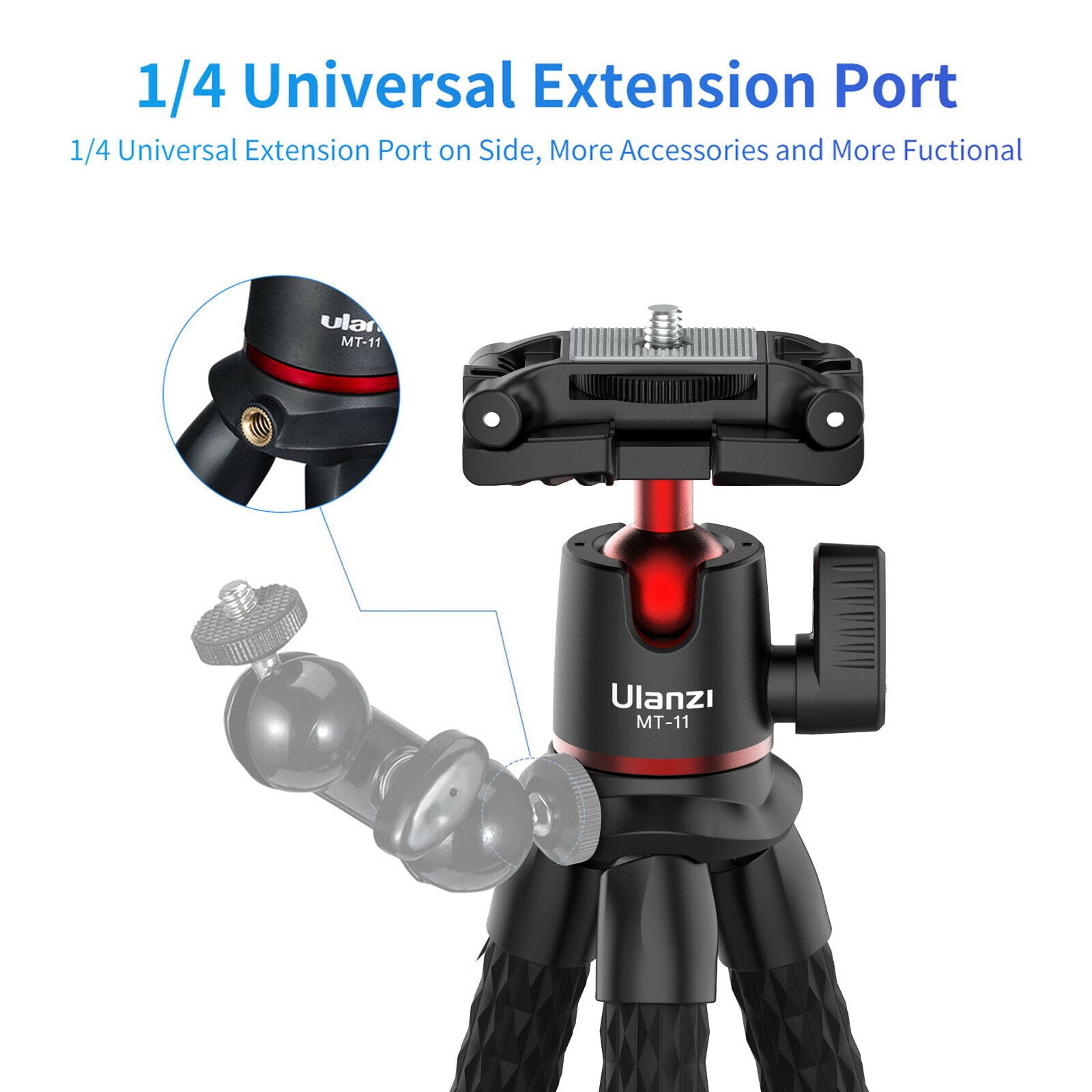 Ulanzi MT-11 Flexible Octopus Portable Tripod for Universal Camera Mobile Phone