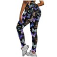 thumbnail image 2 of Puntoco Mujeres Impresión Cintura alta Estiramiento Strethcy Fitness Leggings Pantalones de yoga Puntoco Puntoco-543, 2 of 7