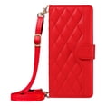 thumbnail image 4 of Crossbody Wallet Case for Samsung Galaxy S23 Ultra, Credit Card Slots Elegant PU Leather Magnetic Closure Shoulder Strap Purse Phone Case Flip Stand Full Protection Cover for Women Girls, Red, 4 of 11