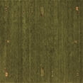 thumbnail image 1 of Ahgly Company Indoor Square Abstract Brown Contemporary Area Rugs, 5' Square, 1 of 4