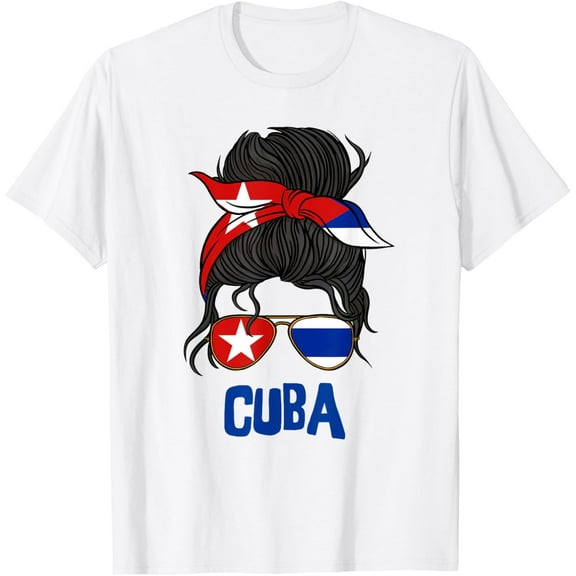 Cuba For Girl Cuban Flag for Women Cubana T-Shirt