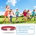 thumbnail image 2 of Ceinture Magnétique Boucle Élastique Accessoires de Vêtements pour Enfants Multicolore Léger Sangles de Taille pour Garçons Filles Magnétique, Bandes Rouges, 2 of 6
