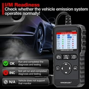 Kingbolen Ya200 Obd2 مركبة ماسح ضوئي لمحرك قارئ رمز خطأ ، أداة مسح تشخيص السيارات مع وظائف Obd2 الكاملة واختبار الجهد