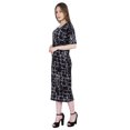 thumbnail image 2 of Moomaya Casual Party Bodycon Dresses For Women Printed Short Sleeve Midi Dress, 2 of 8