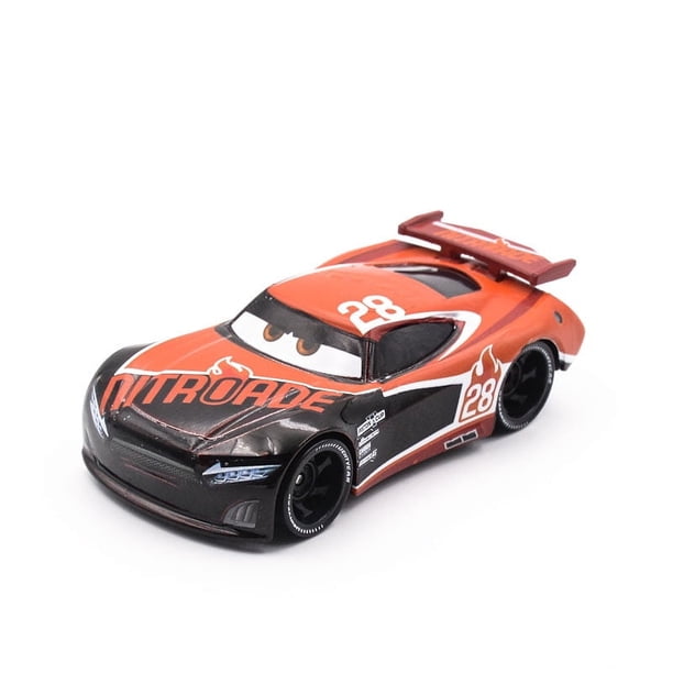 Disney Pixar Cars 3 The Thunder Valley Crash Party Sheriff Mud McQueen Miss Mr Destroy Coche de juguete de metal fundido a presión Regalos de cumpleaños para niños