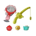 thumbnail image 2 of Loespoir Fishing Rod Net Fishing Bath Toy Set, Shining In Water Bath Toy, Exercising Hand Eye Coordination Toy, For Water Play, Swimming Pool, Bathroom Toys, Summer Fun, 2 of 5