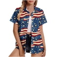 thumbnail image 2 of Ladies' Casual Short Sleeve Summer Tops for Women Printed Buttons Cardigan Top, Lightweight Soft Polyester, Machine Washable, Fits Asian Women Sizes S-5X, Perfect for Summer, Spring, Winter, 2 of 5