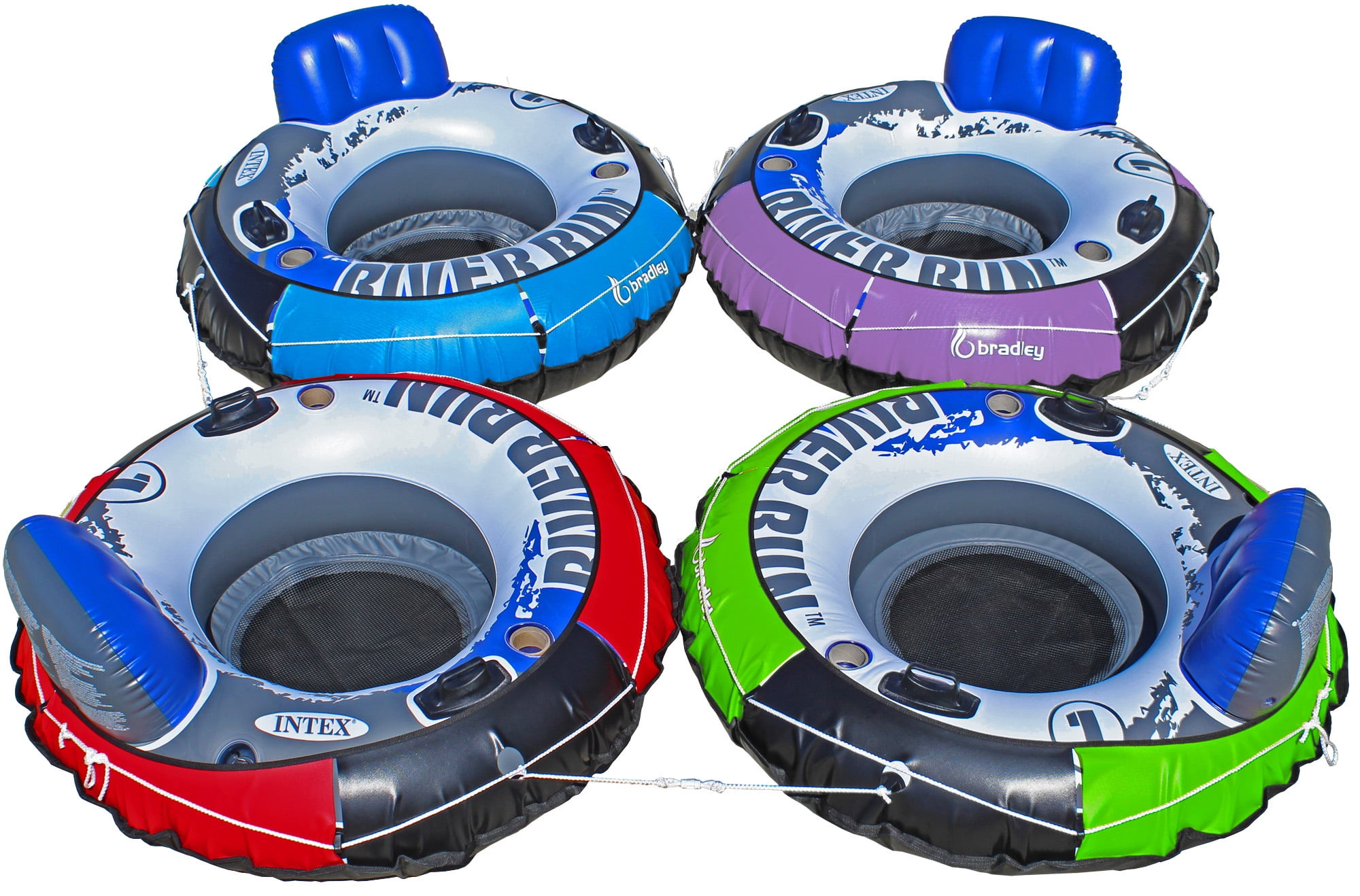 Float Tubes Fishing 5 Pack Intex Heavy Duty River Run Tube with Cover