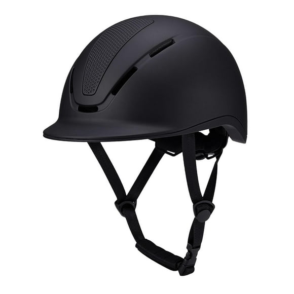 Casco ecuestre, protección para la cabeza, gorra de equitación cómoda, transpirable, para ciclismo negro