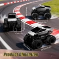 thumbnail image 2 of Auto a control remoto Cokzer 1:18 anfibio e impermeable 4WD, 2 of 8