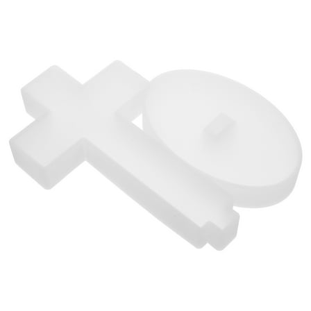 Clispeed Cross Plaster Mold 1 Set White Silicone Plaster Modeling For Creative Crafting