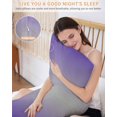thumbnail image 5 of Purple Grey Ombre Pillow Cases Body Size, Smooth Satin Pillowcase for Hair and Skin, Modern Gradient Abstract Art Decorative Cooling Bed Pillow Covers with Zipper, 20x54 Inches, 5 of 5
