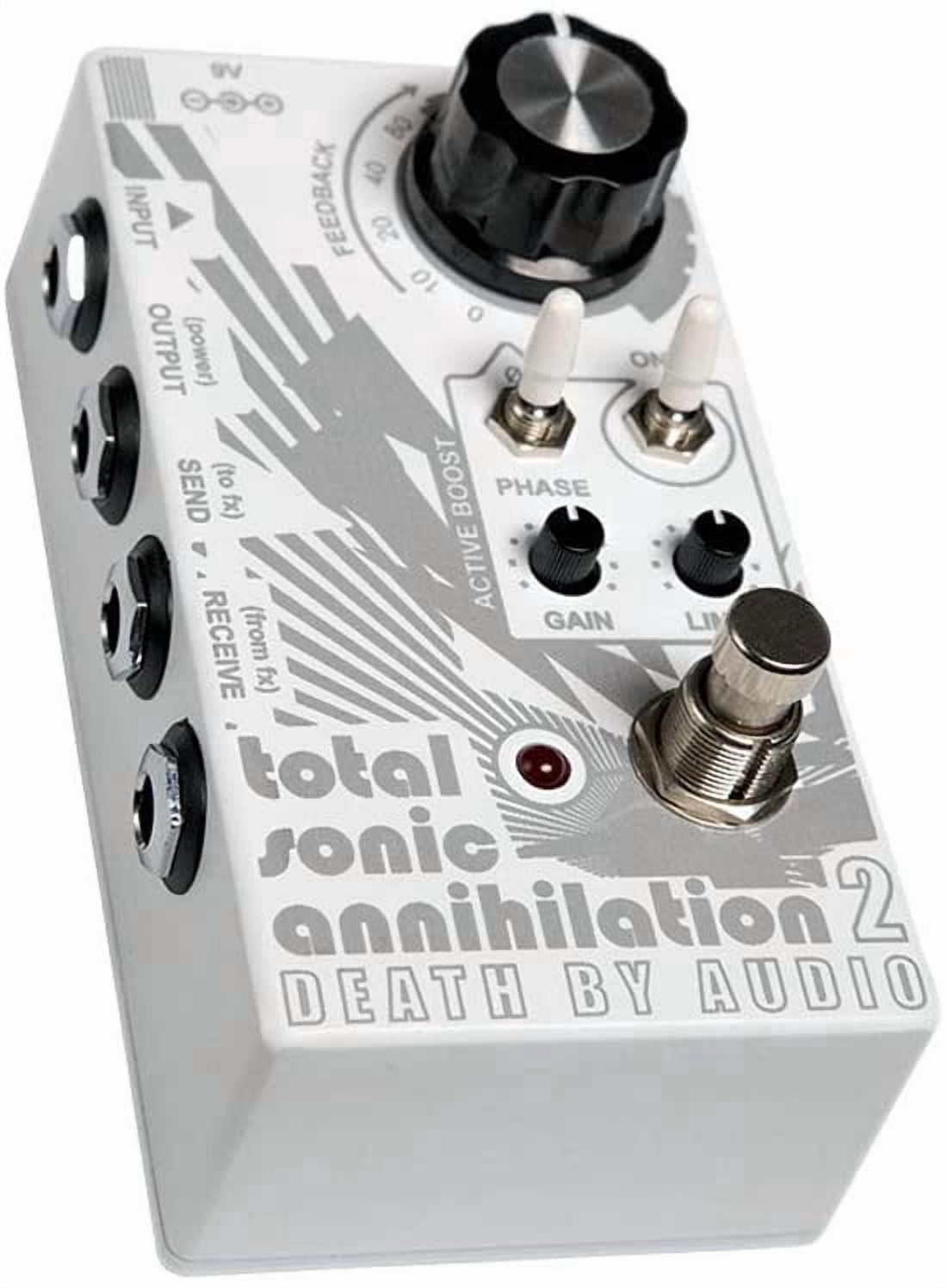 Death by Audio Total Sonic Annihilation 2 Forced Feedback Loop Noise Effects Pedal White