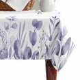 thumbnail image 4 of Purple Eucalyptus Table Cloth Waterproof Tablecloths, Spring Summer Farmhouse Leaves Watercolor Tablecloth Dining Table Cover for Kitchen Party Tabletop Outdoor, Rectangle Tablecloth 52x70 Inch, 4 of 9