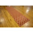 thumbnail image 4 of Unique Loom 3116951 2 ft. 7 in. x 10 ft. Philadelphia Trellis Runner Rug, Terracotta, 4 of 5