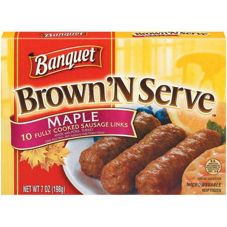 Banquet Brown N Serve Maple Link 7 Oz