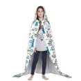 thumbnail image 3 of Honeii Lighthouse And Sea Print Poncho Cape, Cloak Coat, Snuggly Hooded Wearable Blanket, Hooded Cape For Teenagers,Halloween Costumes-Small, 3 of 7