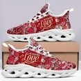 thumbnail image 5 of Coolcustomize Women's Love Print Sneakers, Lightweight Breathable Casual Walking Shoes – Trendy Romantic Heart Design Athletic Sneakers, 5 of 5