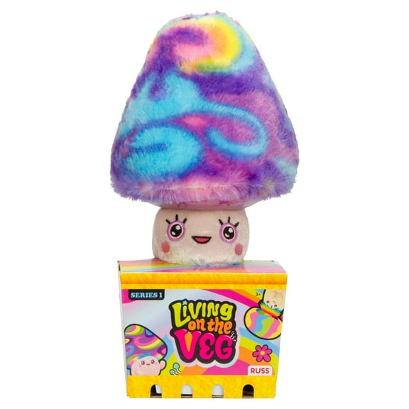 Living on the Veg 6-inch Child's Plush - Maisey the Multicolored Mushroom Collectible Stuffed Toy