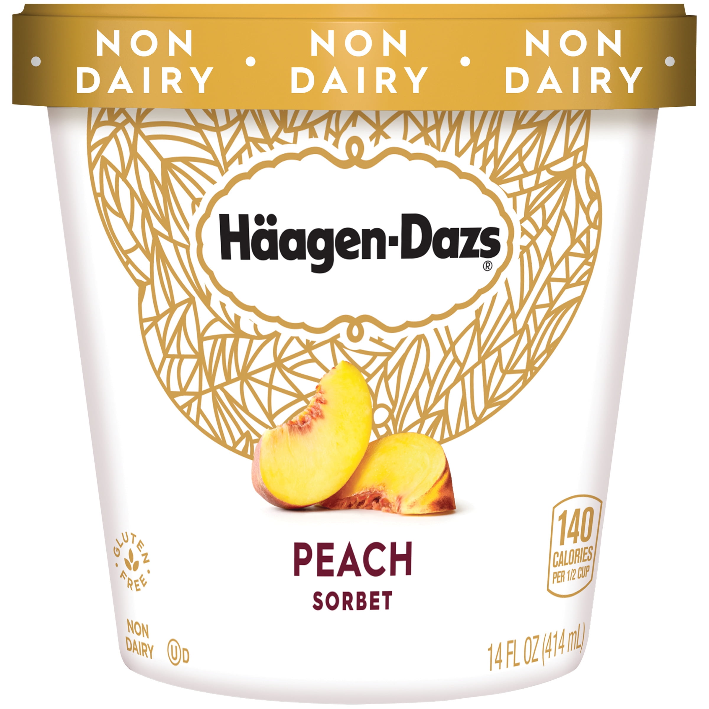 HAAGENDAZS Peach Sorbet 14 fl. oz. Cup