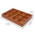 thumbnail image 3 of VARIOS Caja De Almacenamiento De Bonsai  Contenedor De Hierbas Decoración Del Jardín arte De DIY Decoración Interior Libre 12 Cuadrícula n.º 12 CUTICAT Jardinera suculenta de madera, 3 of 8