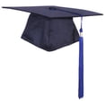 thumbnail image 2 of Bachelor Graduation Hat Unisex Adult Matte Adult Doctoral Student Graduation Cap with Tassel (Blue), 2 of 8