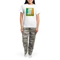 thumbnail image 4 of CafePress - Irelandmaptshirt2 Women's Light Pajamas - Women's Short Sleeve Print T-Shirt and Pants Light Cotton Pajama Set, 4 of 7