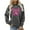 Dark Gray, variant on Womens Sweatshirts Trendy Womens Pullover Sweatshirts Crewneck Long Sleeved Top Printed Soft Stylish Loose Fit Tops Ladies Athletic Fall Winter Clothes Black