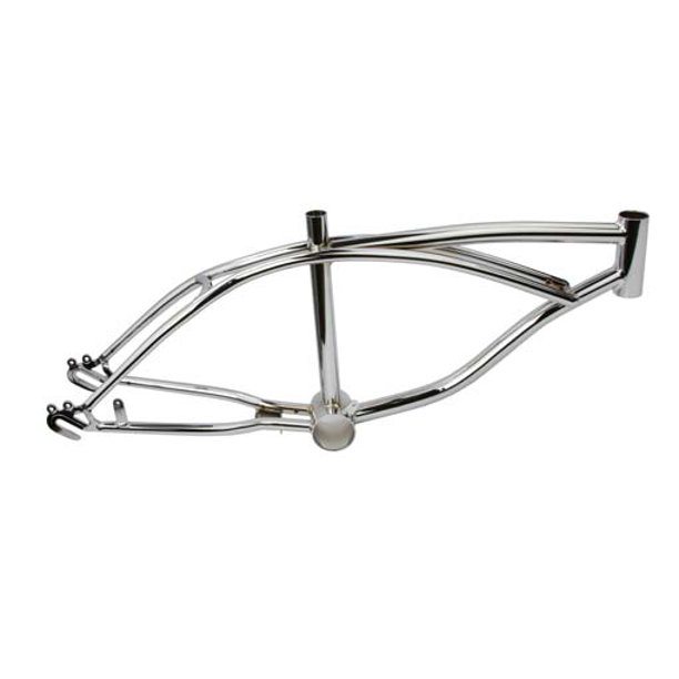 16" Lowrider Frame Chrome. Bike frame, bicycle frame, lowrider bike