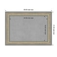 thumbnail image 4 of Amanti Art Fleur Champagne Silver Framed Magnetic Board 29 x 21 in., 4 of 7