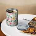 thumbnail image 3 of 12oz Coffee Tumblers Pioneer Flower Floral Print Pattern Stainless Steel Vacuum Insulated Travel Tumbler Coffee Cups Mug with Lid and Straw with Cleaning Brush for Cold & Hot Drinks, 3 of 5