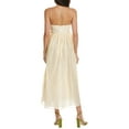 thumbnail image 2 of Ulla Johnson Womens Silk-Blend Maxi Dress, 8, Beige, 2 of 3
