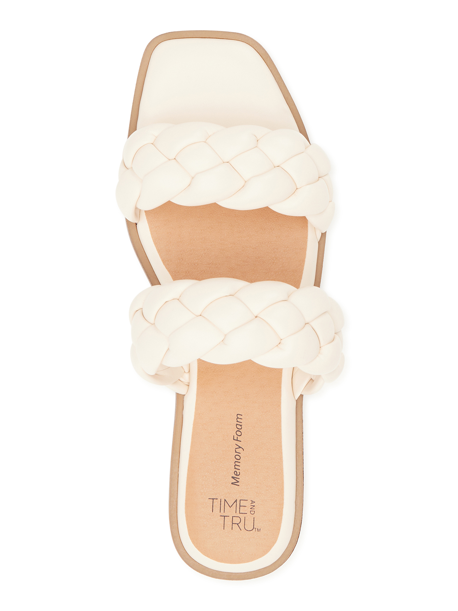 Time and Tru Women's Braided Two Band Sandals - image 2 of 5