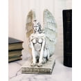 thumbnail image 1 of Statue en Résine de Lion Ailé Féminin Gardien Grecque Grecque Romaine Antique Sphinx 8"H, 1 of 9