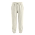 thumbnail image 3 of Sorvello Men's Casual Loose Fleece Drawstring Elastic Waist Cuffed Sweatpants with Pockets Breathable Soft Fall Winter Joggers Beige L, 3 of 8