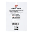 thumbnail image 4 of (2 pack) Walgreens 1X/3X Travel Compact Mirror, Square, Black, 1-Piece, 4 of 4