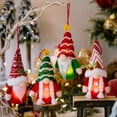 thumbnail image 1 of Gnome Christmas Ornaments with Light, Swedish Tomte Xmas Gnomes Plush Doll, Scandinavian Santa Elf Table Ornaments, Lighting Hanging Christmas Tree Decorations Home Decor, 1 of 10