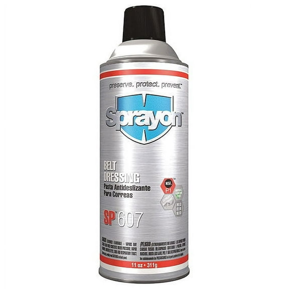 Belt Dressing SP 607, No Food Contact, 11 oz, Aerosol Can, Amber