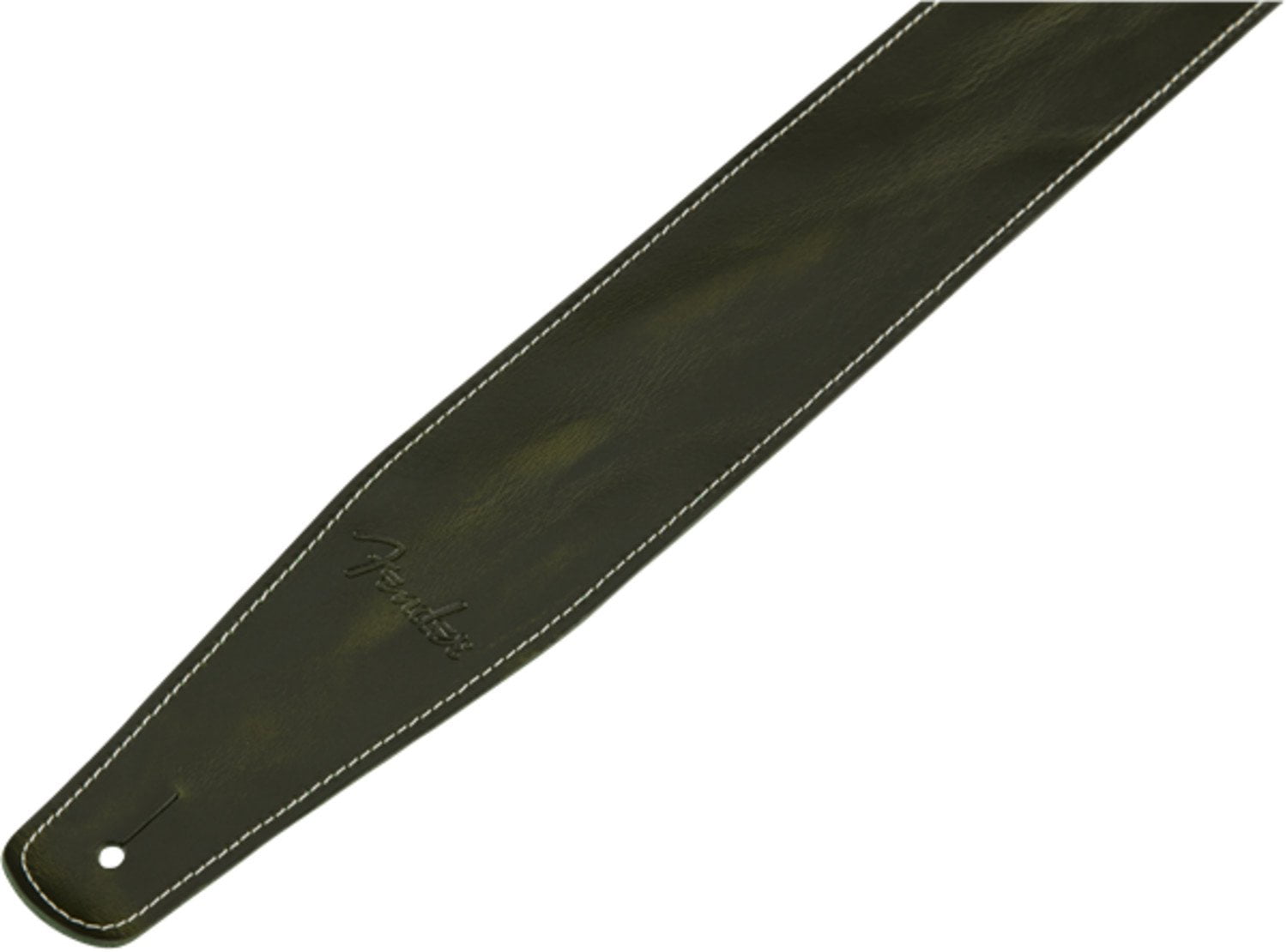 Fender Broken-In Leather 2.5 in. Guitar Strap - Green