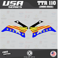 thumbnail image 2 of Kalair GFX Graphics Kit for Yamaha TTR110 (2008-2023) Usa Series, 2 of 5