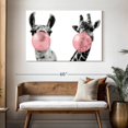 thumbnail image 3 of Elephant Stock Funny Llama And Giraffe Wall Art - Horizontal Canvas Wall Art - Living Room Wall Decor - Humor Canvas - White And Black Decor - 48" x 32", 3 of 8