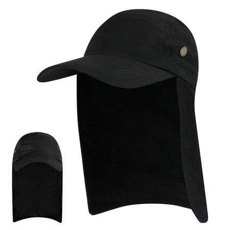 Andoer Men UPF 50+ Sun Protection Wide Brim Fishing Sun Hat with Neck Flap