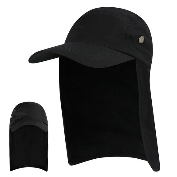 Casquette de Protection Solaire pour Hommes UPF 50+ Chapeau de Pêche à Large Bord Chapeau de Protection Solaire avec Rabat de Cou