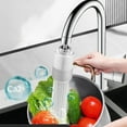 thumbnail image 3 of 1PC Kitchen Faucet Filter Nozzle Kitchen Faucet Filter Nozzle Tap Water Household Splash Proof Extended Water Filter Water Purifier Divine Device White, 3 of 7