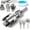 1/2“, variant on 4 in 1 Water Pipe Wrench, Universal 4 in 1 Water Pipe Threader Set, 1/2'' 3/4'' 1'' Pipes Tapping and Threading Tool Fits All Threads, Opener Compatible Electric Drill