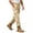 y794_Khaki, variant on Jovrlynd Cargo Pants for Men Button Elastic Waist Straight Leg Stretch Work Pants with Pockets Khaki L