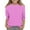 Hot Pink3, variant on Jalioing Girls 3/4 Sleeve Shirts Colorful Crew Neck Casual T Shirt Toddler Kids Spring Tees Clothes 3-12 Years