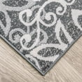 thumbnail image 4 of HomeRoots 486923 2 x 3 ft. Medallion Power Loom Stain Resistant Rectangular Area Rug, Slate & Gray, 4 of 5