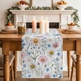 thumbnail image 2 of Table Runner 72 Inches Long for Kitchen Dining, Pink Spring Floral Dresser Scarf Farmhouse, Dining Table Decorations for Wedding/Parties, Elegant Pastoral Flowers Butterfly 14 x 72 In, 2 of 8