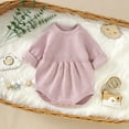 thumbnail image 6 of Sngxgn Baby Boy Romper Dress Ruffle Long Sleeve Bodysuit Onesie Tutu Dress (Pink,62), 6 of 9